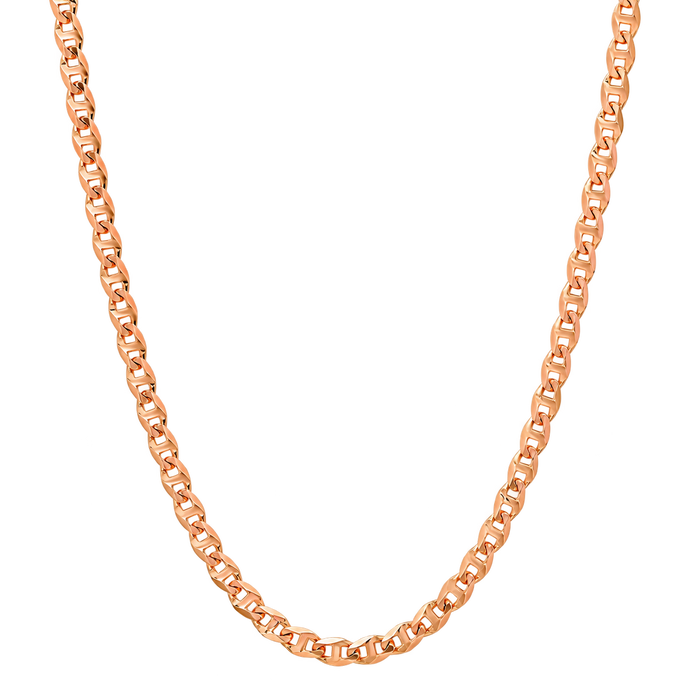 4MM Solid Diamond-Cut Mariner Chain studio product photo
