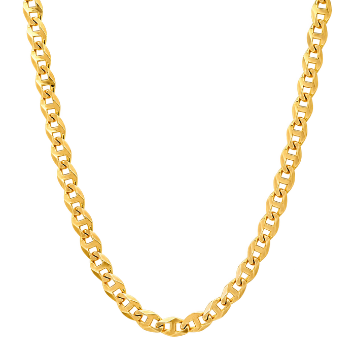 6MM Solid Diamond-Cut Mariner Chain studio product photo