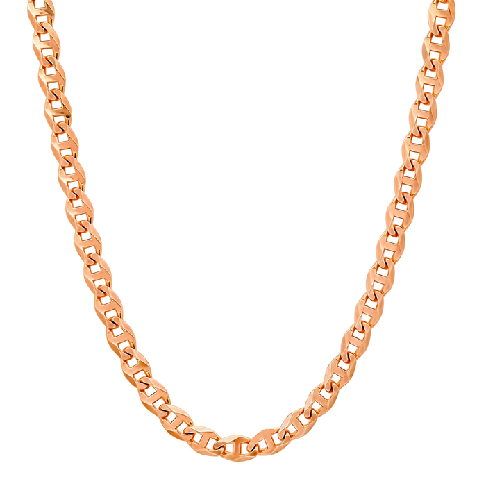 6MM Solid Diamond-Cut Mariner Chain studio product photo
