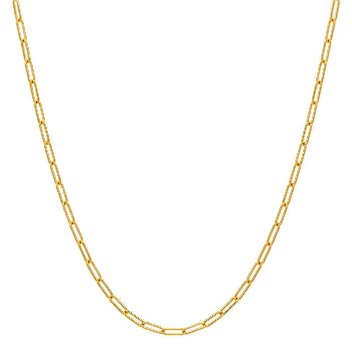 2MM Solid Paper Clip Chain studio product photo