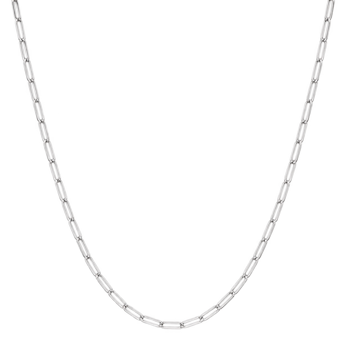 2MM Solid Paper Clip Chain studio product photo