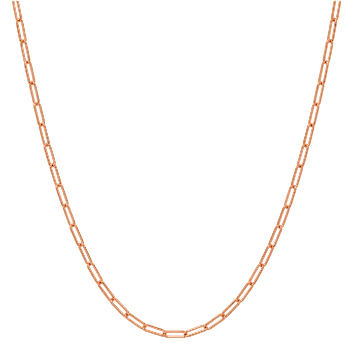 2MM Solid Paper Clip Chain studio product photo