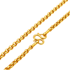 24K Yellow Gold 3MM Rolo Chain studio product photo