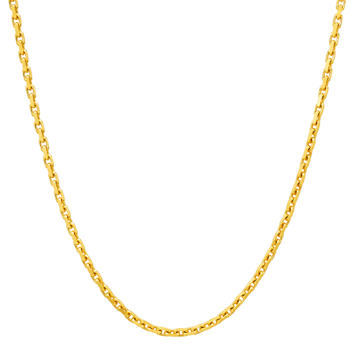 2MM Squared Cable Link Chain studio product photo