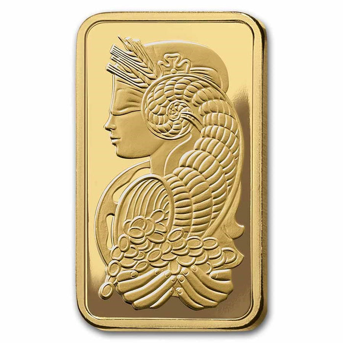 1 Oz Gold Bar - Pamp Lady Fortuna