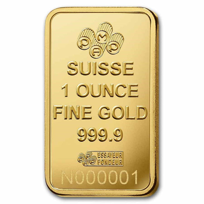 1 Oz Gold Bar - Pamp Lady Fortuna