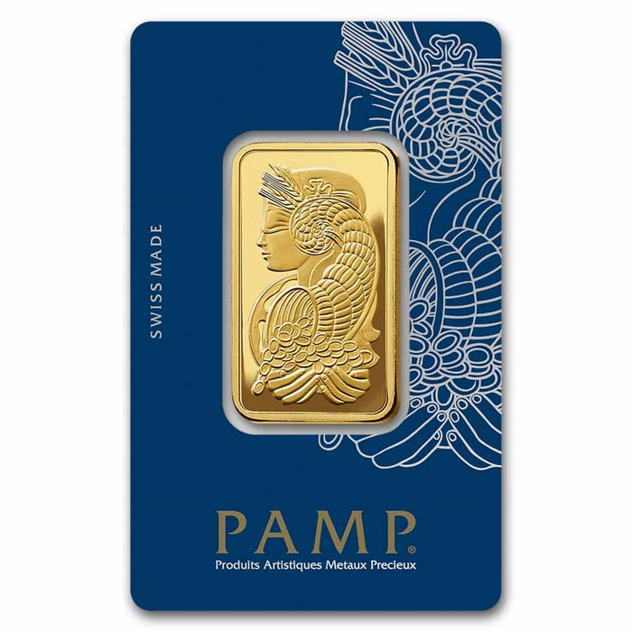 1 Oz Gold Bar - Pamp Lady Fortuna