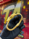 Real-life view of 24K 7MM Quetzalcōātl bracelet