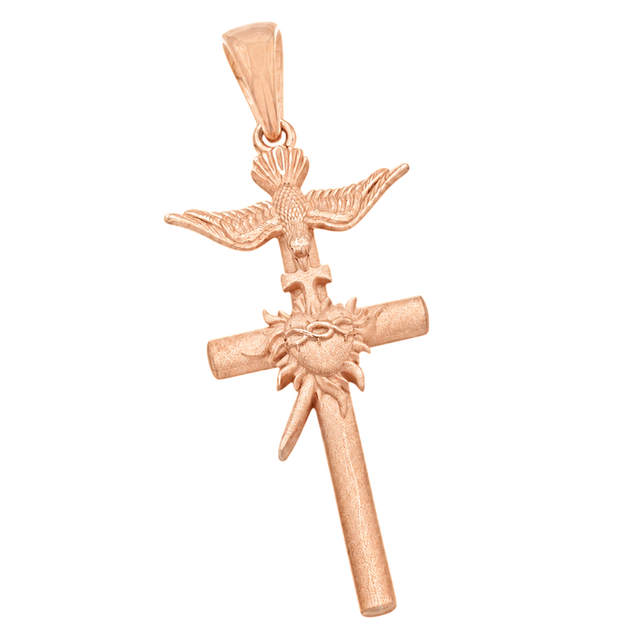Sacred Heart Cross Pendant