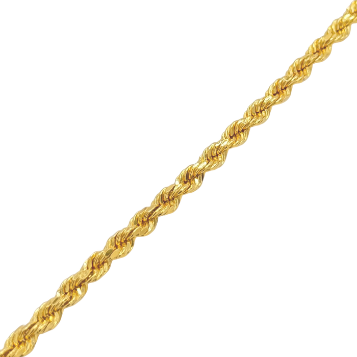 3.7MM Semi-Hollow Rope Bracelet