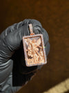 Saint Michael Archangel Diamond Framed Pendant — original photo 1