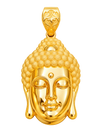 Siddhartha Gautama Buddha Head Pendant — yellow gold