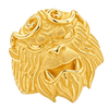 Sun Wukong Ring — polished yellow gold studio view
