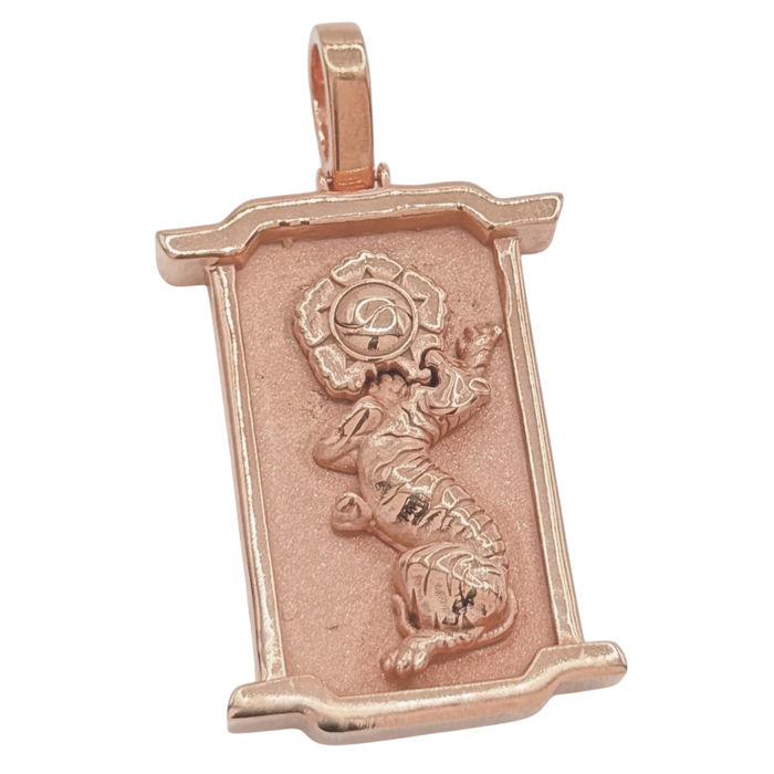 Sun & Tiger Portrait Pendant