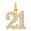 "21" Diamond Pendant — isolated product view