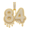 "84" Diamond Pendant — isolated product view