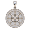 Dharma Wheel Circular Pendant — isolated product view