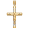 Diamond Detailed Crucifix Pendant — isolated product view