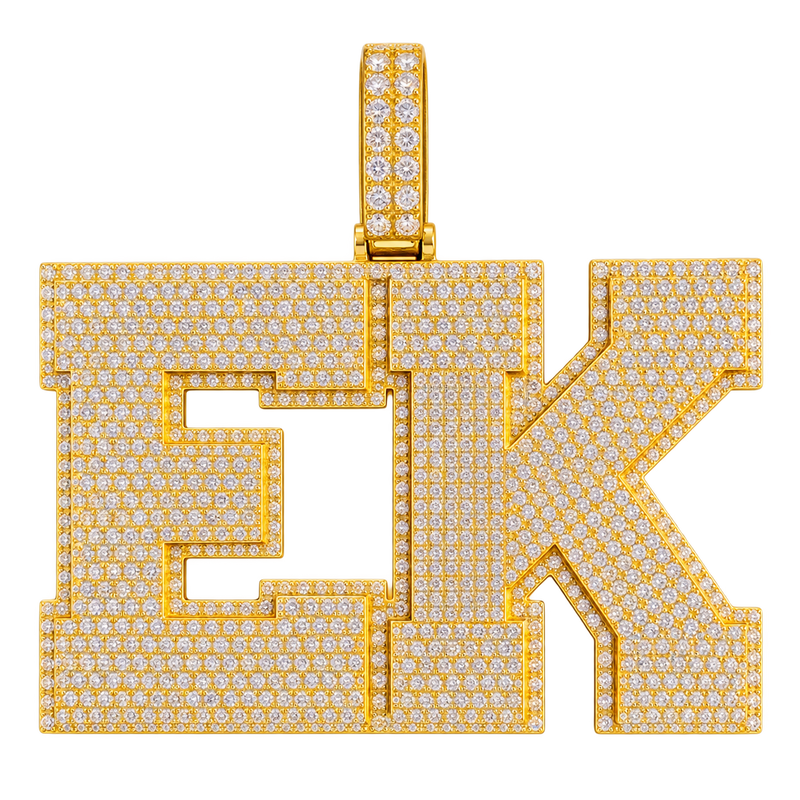 "EK" Diamond Pendant