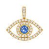 Evil Eye Diamond Pendant — yellow gold product view