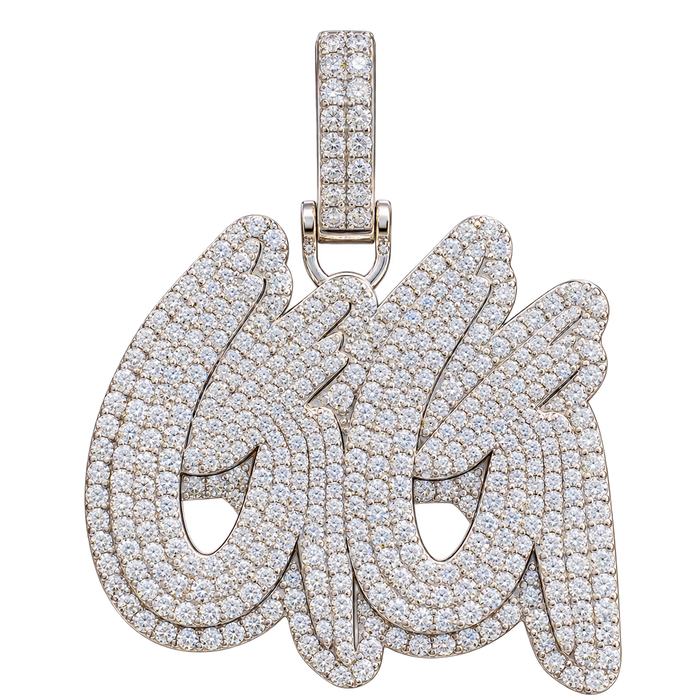 "GG" Diamond Pendant — isolated product view