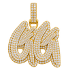 "GG" Diamond Pendant — yellow gold product view