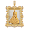 Haile Selassie Diamond Portrait Pendant — isolated product view