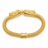 Studio view of 7MM Quetzalcōātl gold bracelet