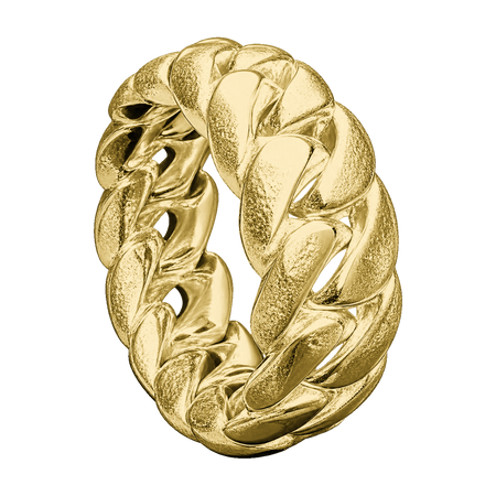8MM Solid Miami Cuban Link Ring — generated studio view