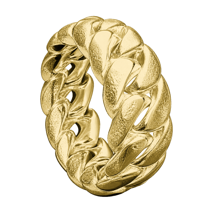 8MM Solid Miami Cuban Link Ring — generated studio view