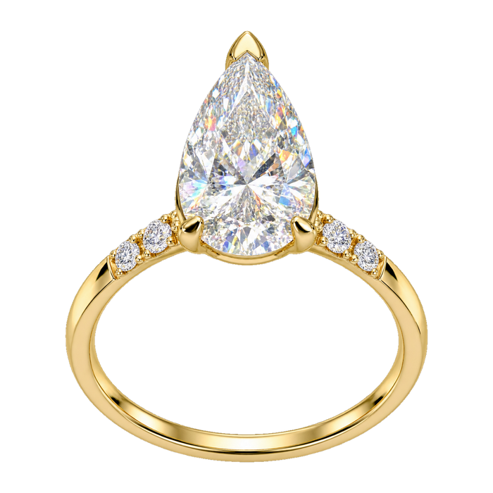 Accent Solitaire Engagement Ring — generated studio view
