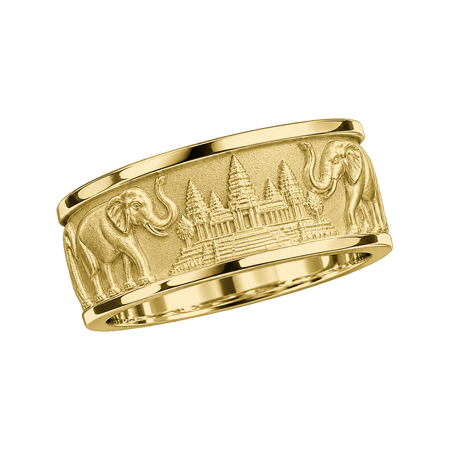 Angkor Wat and Elephant Ring — generated studio view