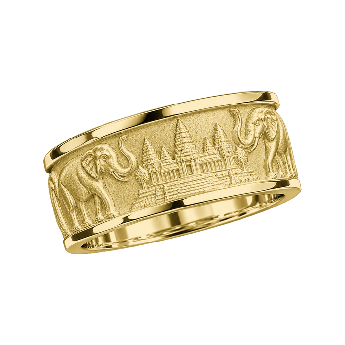 Angkor Wat and Elephant Ring — generated studio view