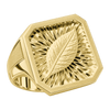 Coca Leaf Diamond-Cut Championship Ring — generated studio view