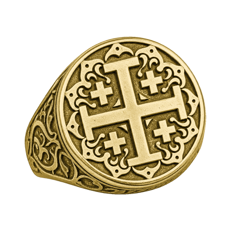Crusader's Cross Ring — generated studio view