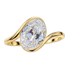 Diamond Bezel-Set Bypass Engagement Ring — generated studio view