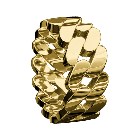Flat Cuban Link Ring — generated studio view