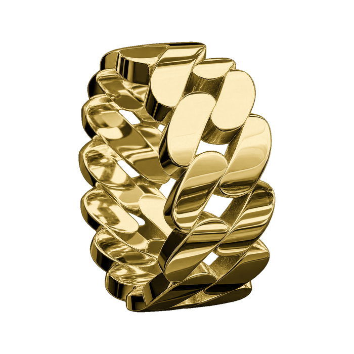 Flat Cuban Link Ring — generated studio view