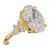 Floral Cluster Accent Engagement Ring — generated studio view