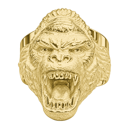 Gorilla Face Ring — generated studio view
