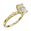 Graduated Diamonds Accent Engagement Ring — generated studio view