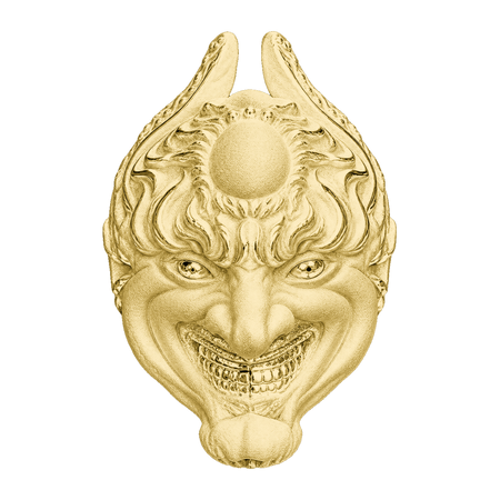 Japanese Oni Mask Ring — generated studio view