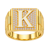 "K" Presidential Diamond Ring — generated studio view