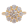 Large Cluster Halo Engagement Ring — generated studio view