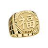 Lucky "Fu" with a Fluted Bezel Ring — generated studio view