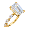Marquise Accent Solitaire Engagement Ring — generated studio view
