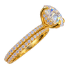 Micro French Pavé Hidden Halo Engagement Ring — generated studio view