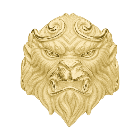 Monkey King Face Ring — generated studio view