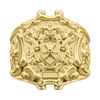 Naval-Style Crest Ring — generated studio view