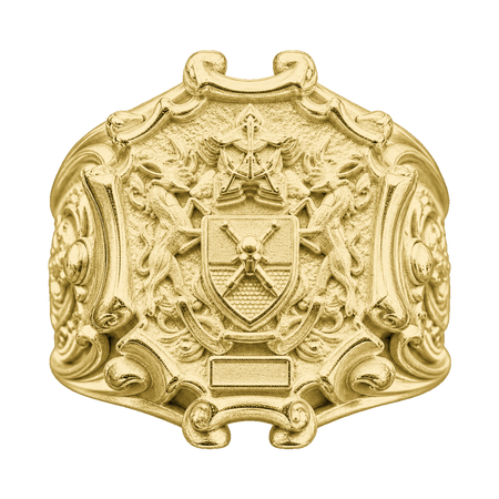 Naval-Style Crest Ring — generated studio view